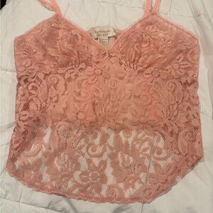 Victoria's Secret Blush Lace Top
